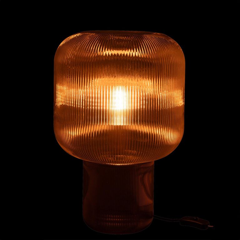 Table Lamp - Brown - Glass