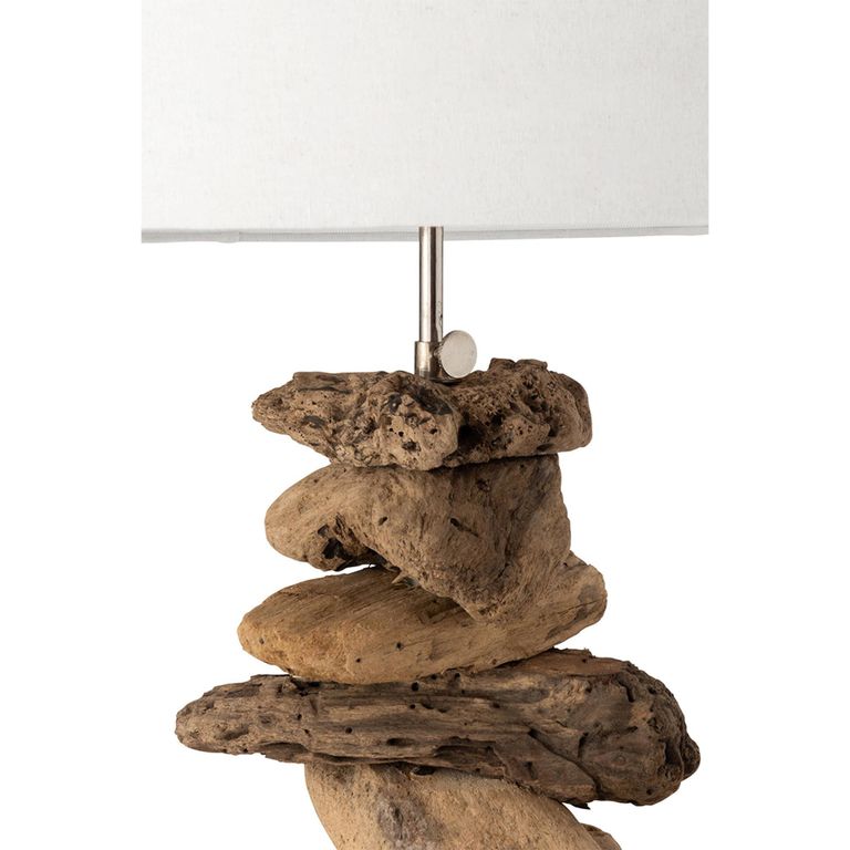 Table Lamp - Natural and White - Driftwood
