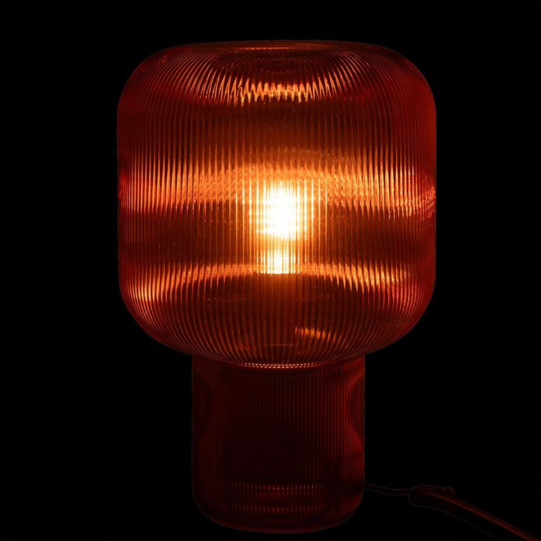 Table Lamp - Red - Glass