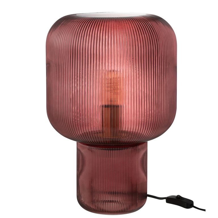 Table Lamp - Red - Glass