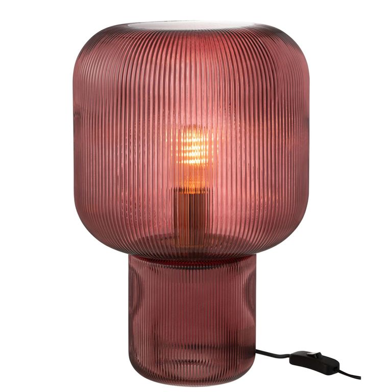 Table Lamp - Red - Glass