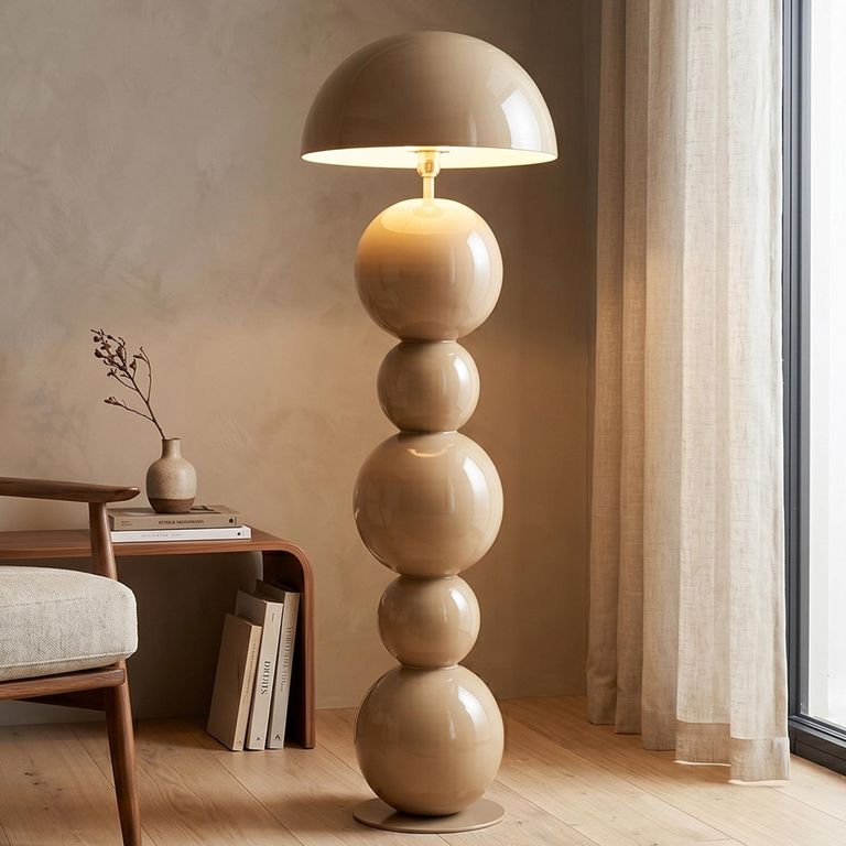 Hasden Floor Lamp - Mocha Mousse - Metal