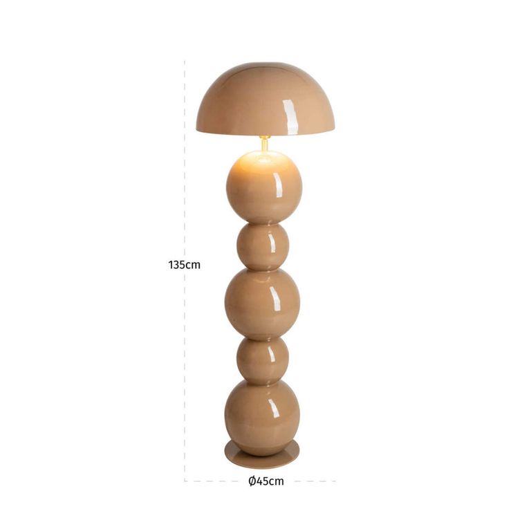 Hasden Floor Lamp - Mocha Mousse - Metal