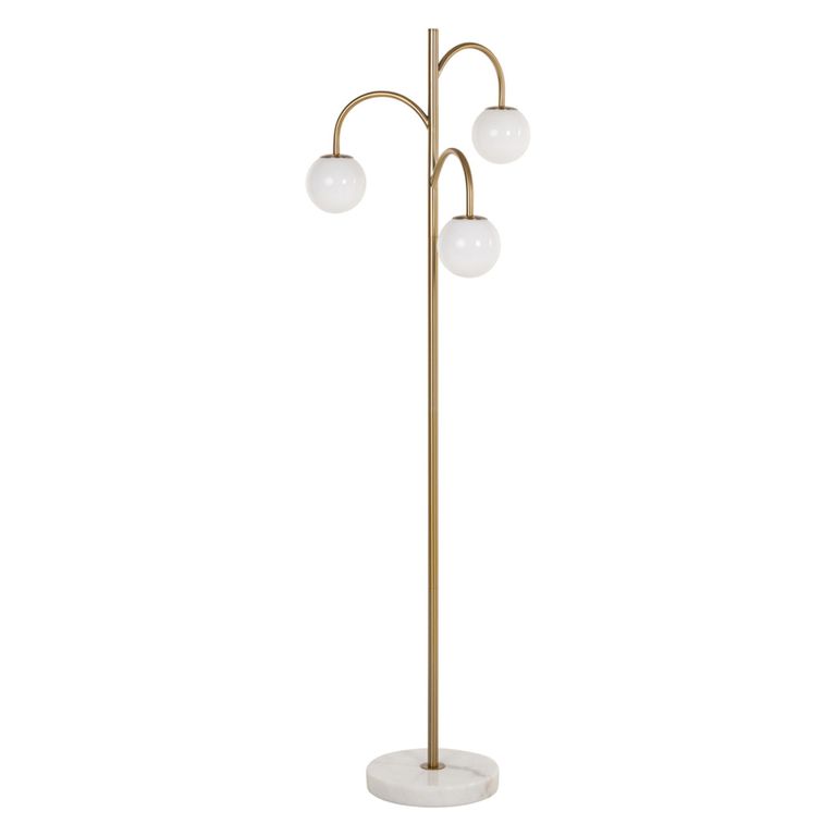 Janou Floor Lamp - Gold - Glass and Metal