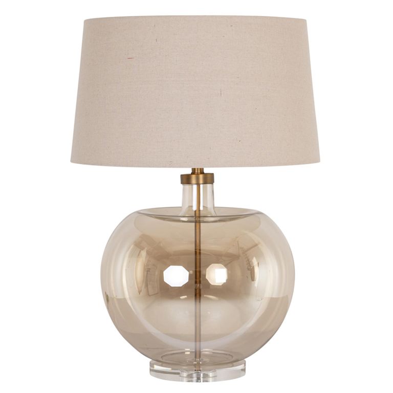 Jazzy Table Lamp - Round - Amber - Glass