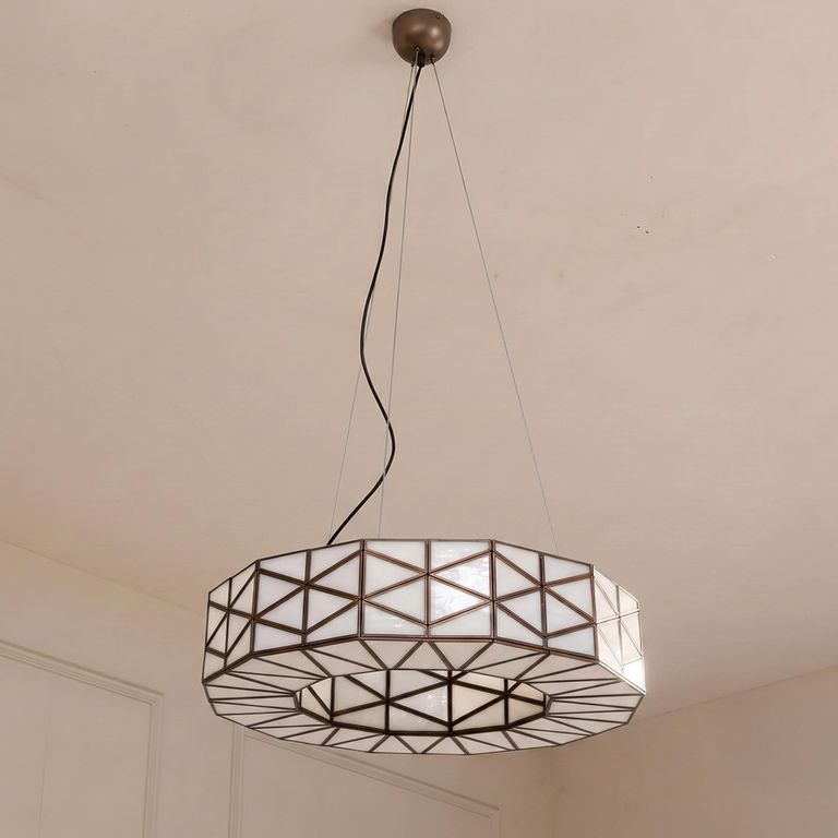 Solaria Chandelier - Round - Copper - Glass and Metal