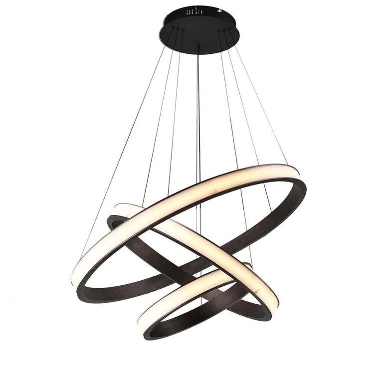 Aurevia Chandelier - Round - Antique Brass - Resin and Metal
