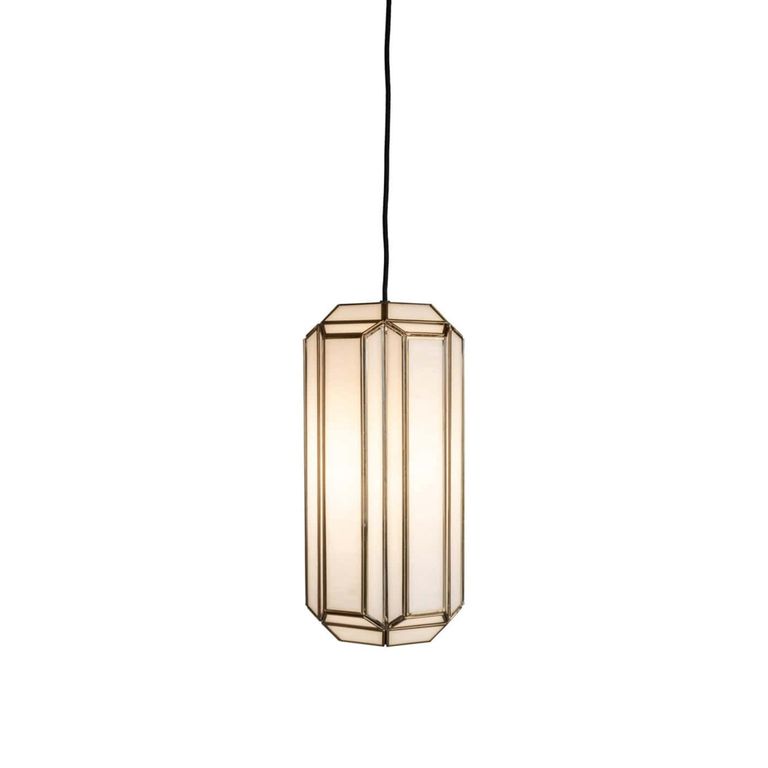 Elona Chandelier - Antique Brass - Glass and Metal