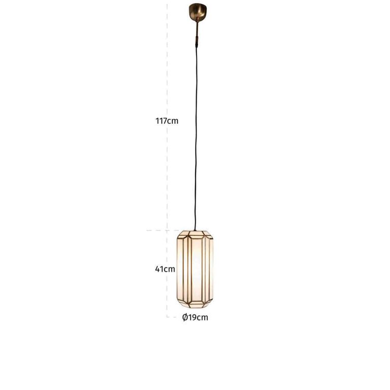 Elona Chandelier - Antique Brass - Glass and Metal