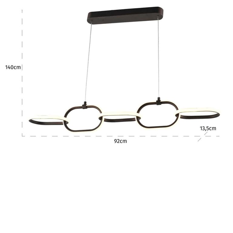 Layn Chandelier - Bronze - Metal