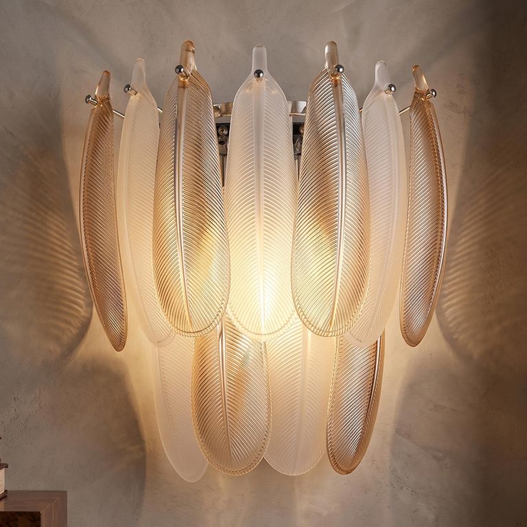 Chloe Wall Lamp - Antique Brass - Glass and Metal