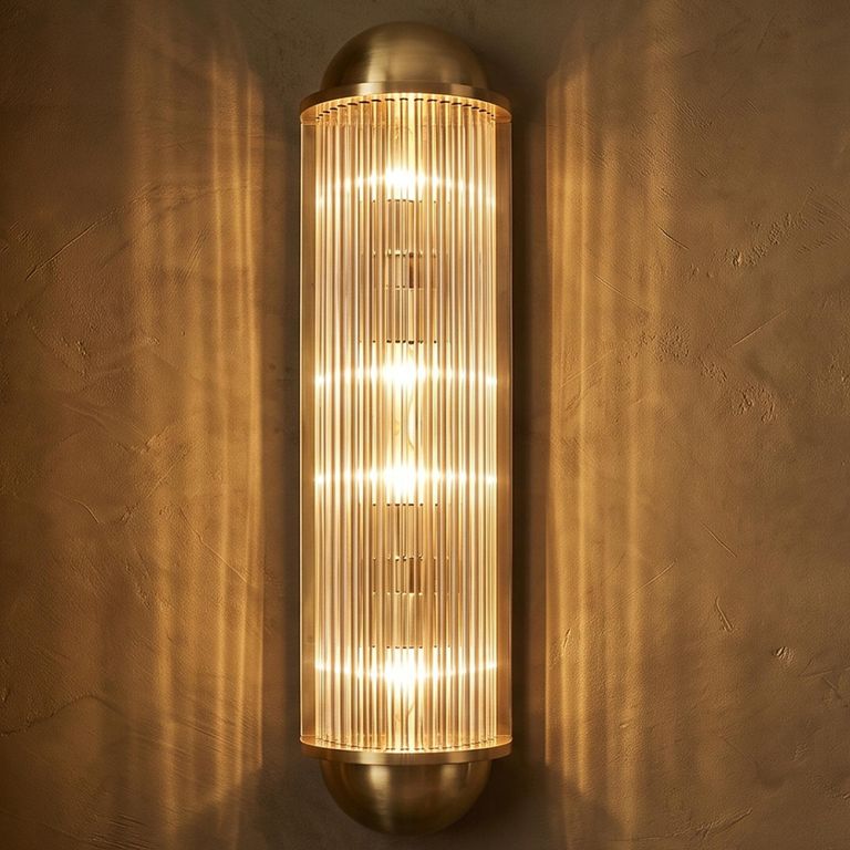 Leeza Wall Lamp - Brushed Gold - Glass and Metal