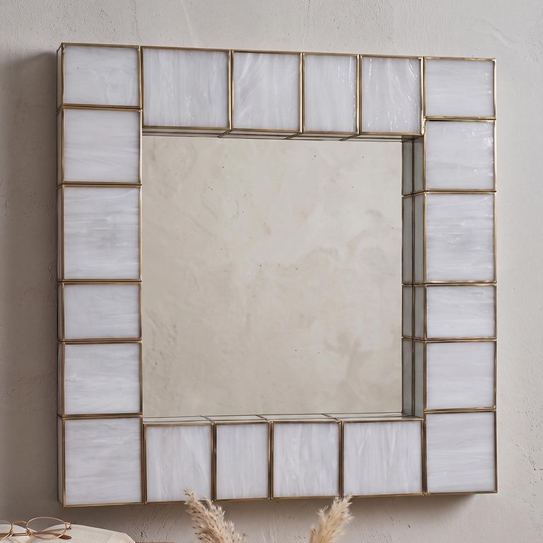 Luma Wall Lamp - Square - Antique Brass - Glass and Metal