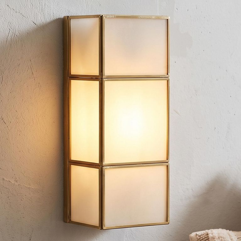 Sofia Wall Lamp - Antique Brass - Glass and Metal