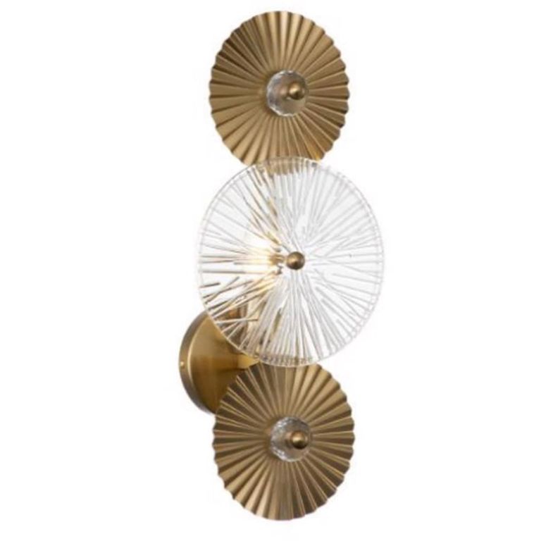 Aidan Wall Lamp - Brushed Gold - Glass and Metal