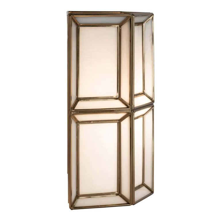Amara Wall Lamp - Antique Brass - Glass and Metal