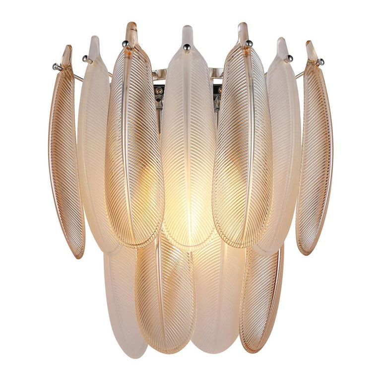 Chloe Wall Lamp - Antique Brass - Glass and Metal