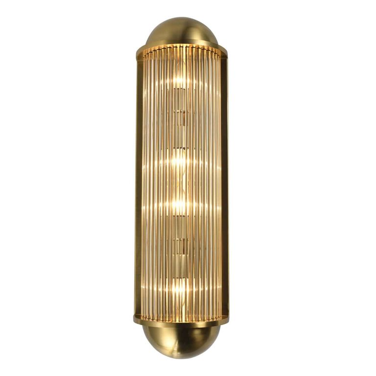 Leeza Wall Lamp - Brushed Gold - Glass and Metal