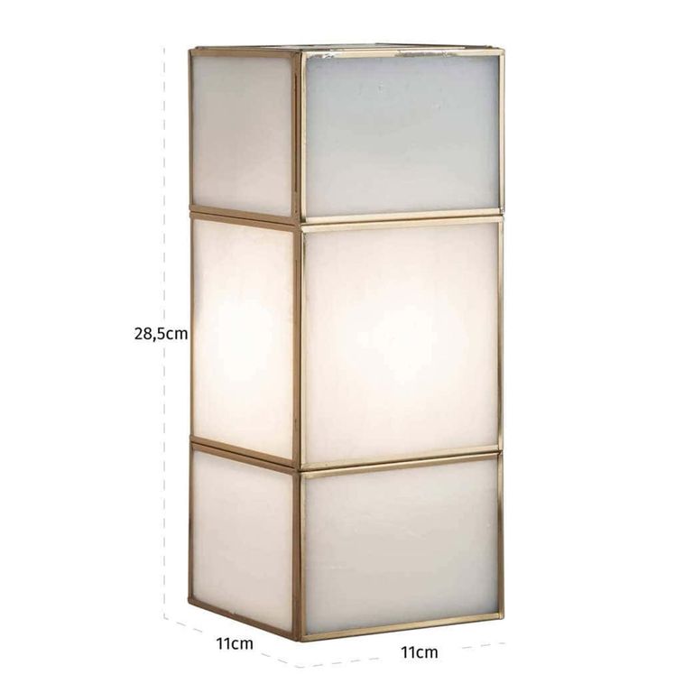 Sofia Wall Lamp - Antique Brass - Glass and Metal