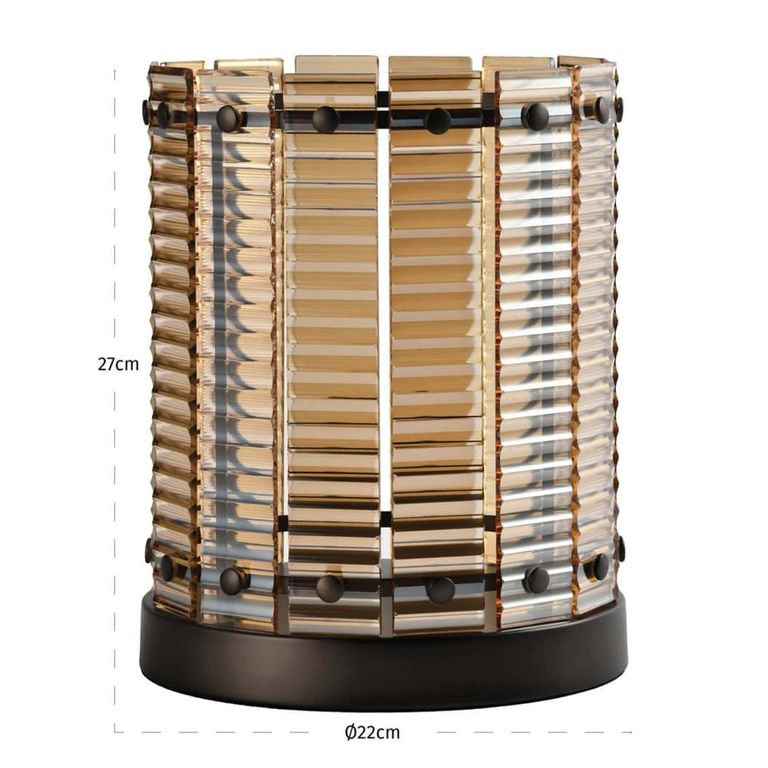 Crane Hurricane Light - Small - Brown - Glass and Metal