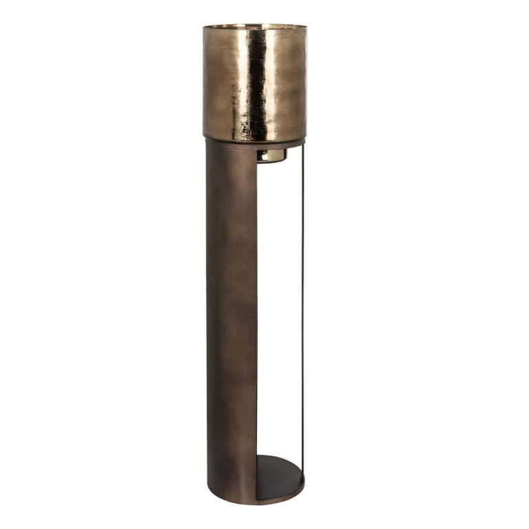 Daisey Lantern - Copper - Glass and Metal
