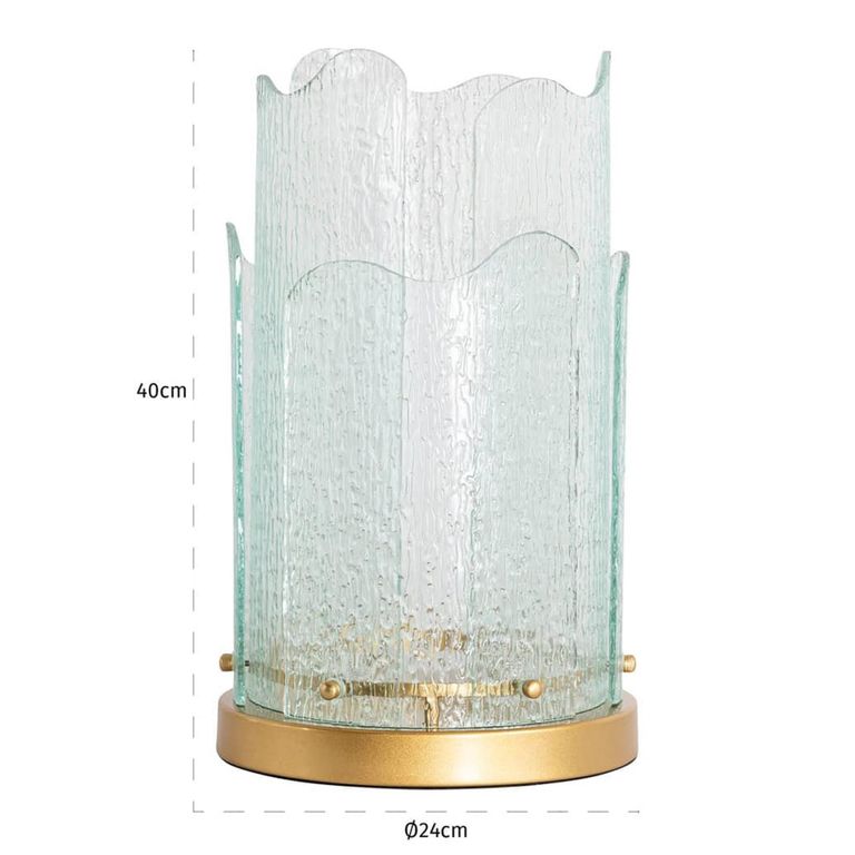 Danila Hurricane Light - Large - Gold - Glass and Metal