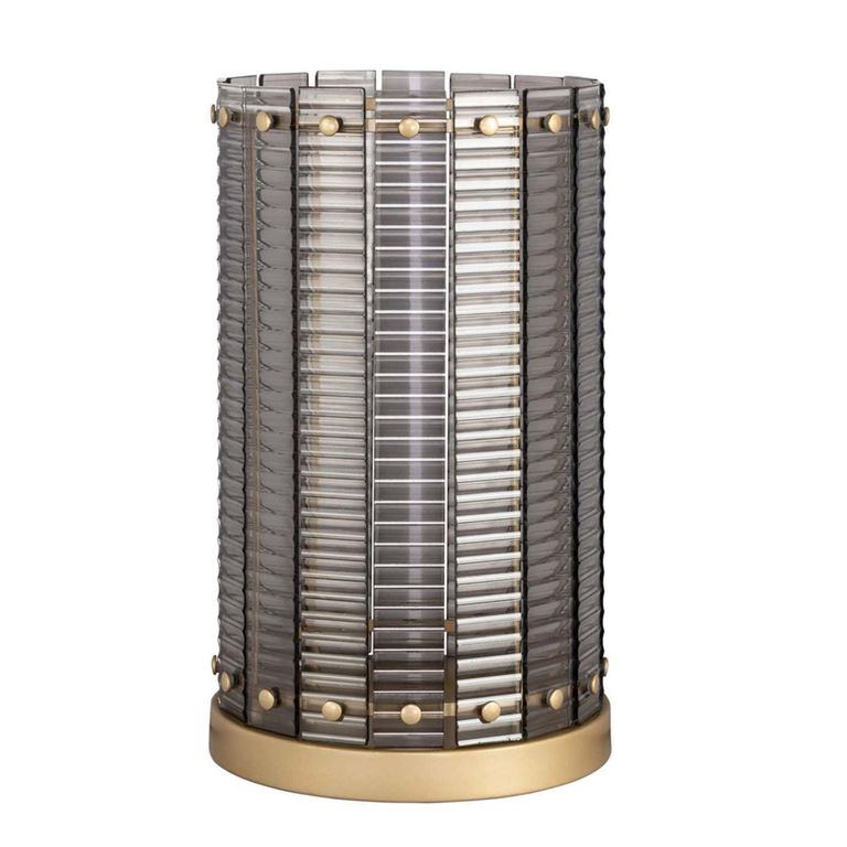 Daylin Hurricane Light - Large - Gold and Smoke - Glass and Metal