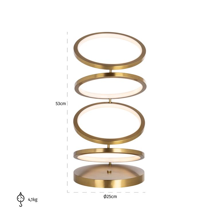 Jaimin Brushed Gold Table Lamp