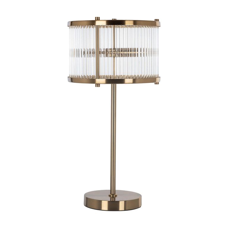 Loiza Glass and Brushed Gold Table Lamp