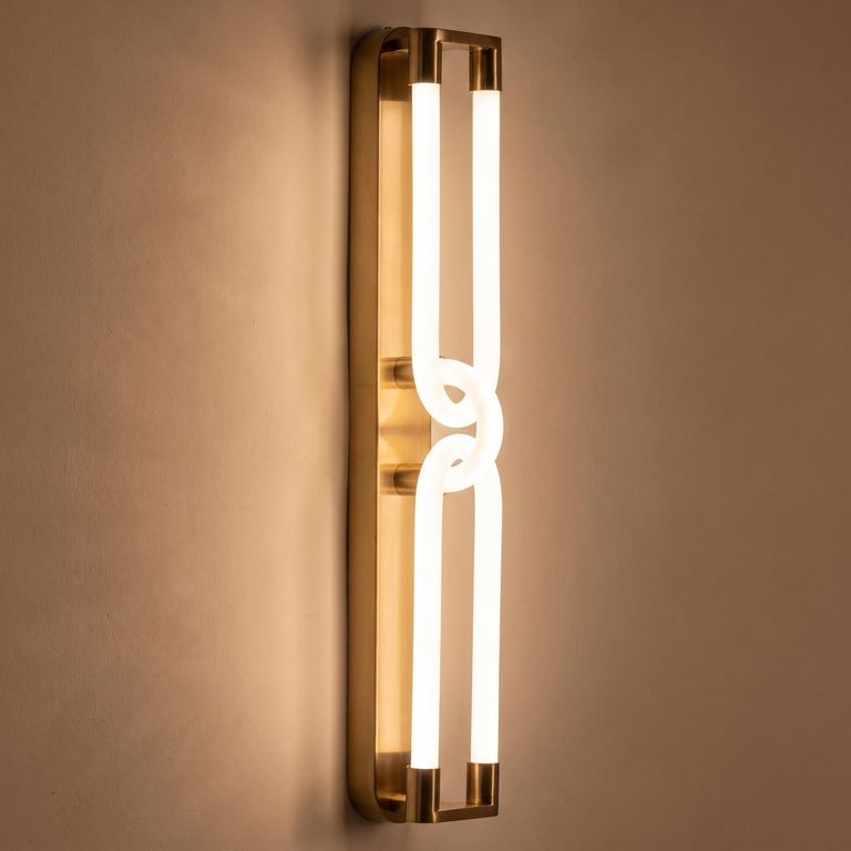 Lysa Brushed Gold Wall Lamp