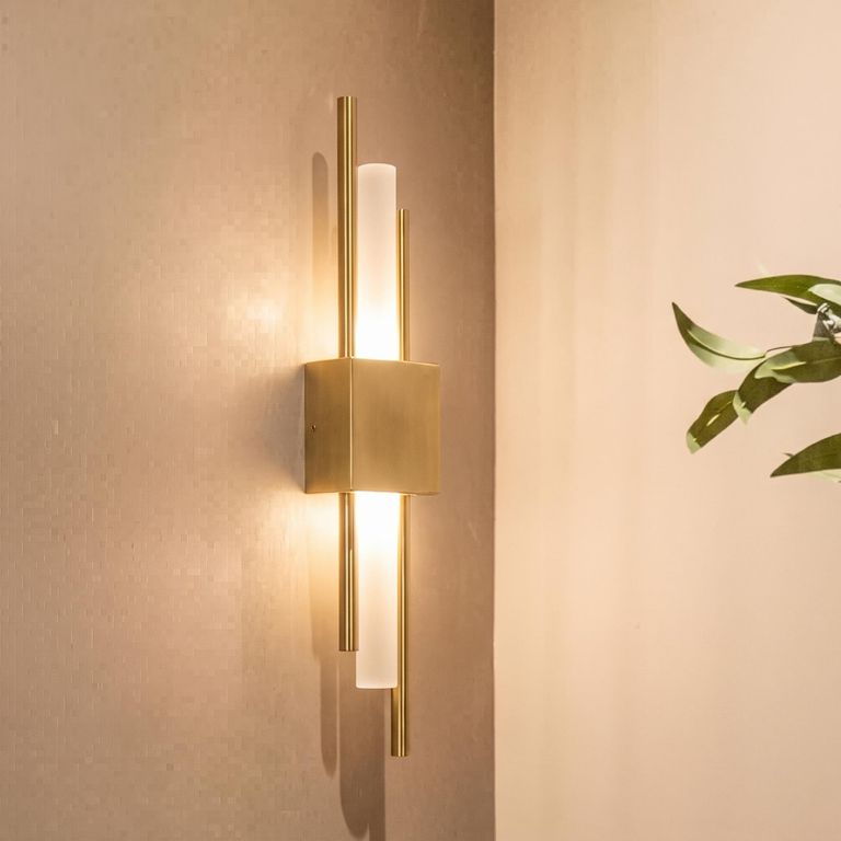 Mylas Gold Metal Wall Lamp