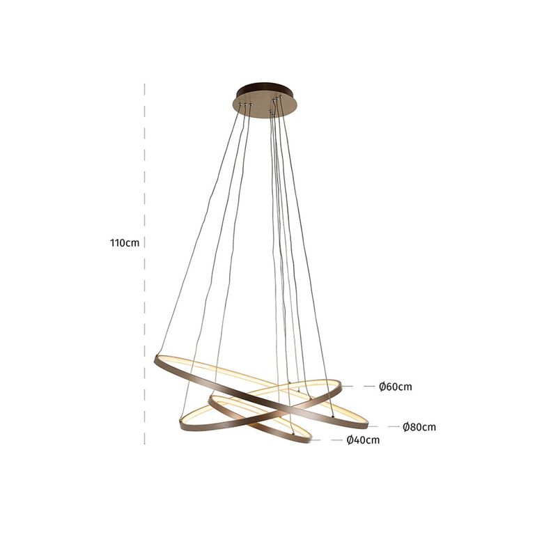 Amira Gold Metal Chandelier