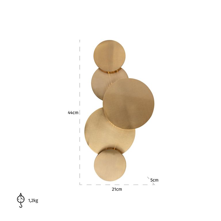 Collin Brushed Gold Wall Lamp
