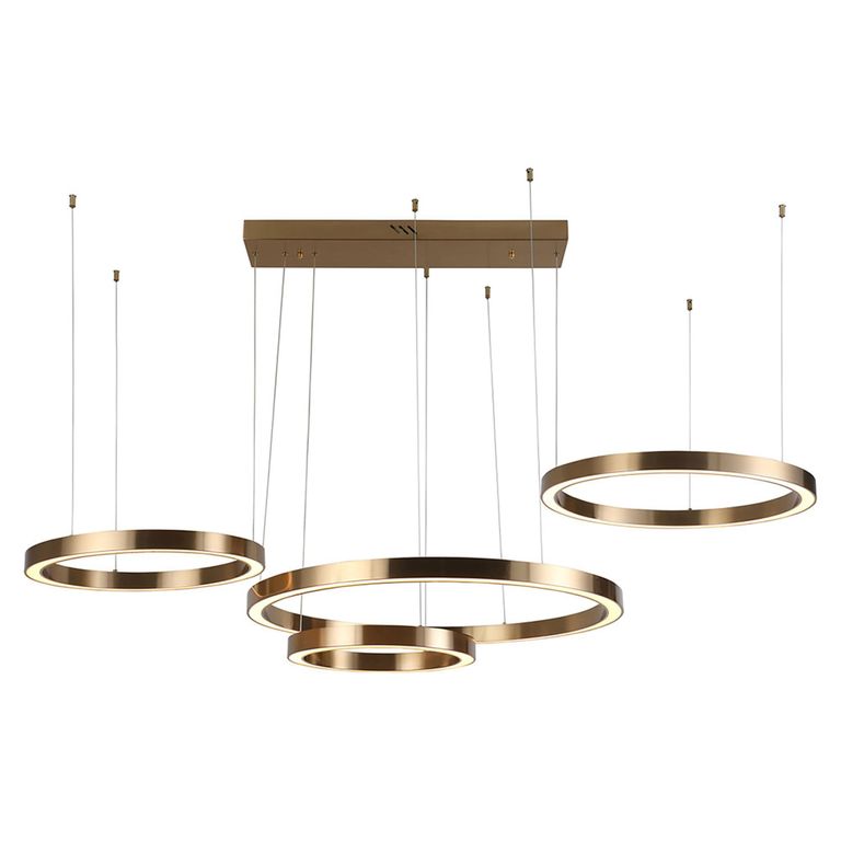 Lilou Brushed Gold Chandelier