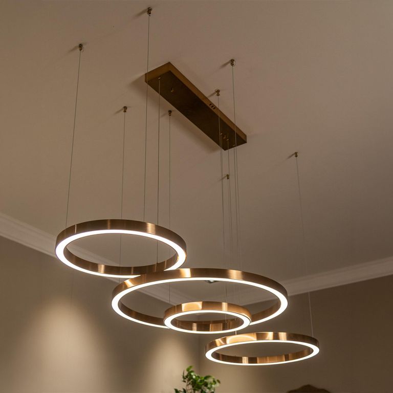 Lilou Brushed Gold Chandelier