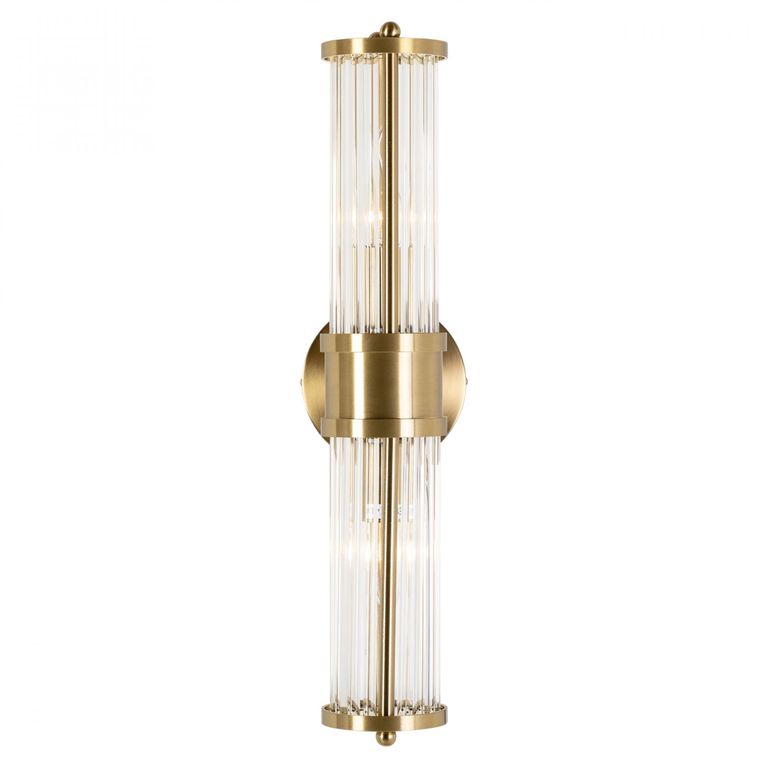 Lyan Glass and Brushed Gold Wall Lamp