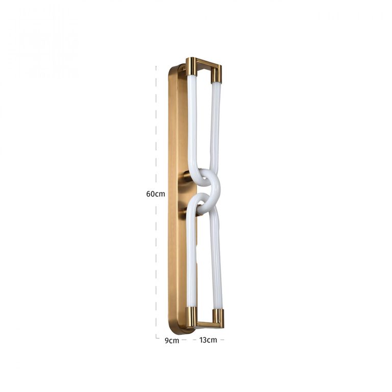 Lysa Brushed Gold Wall Lamp