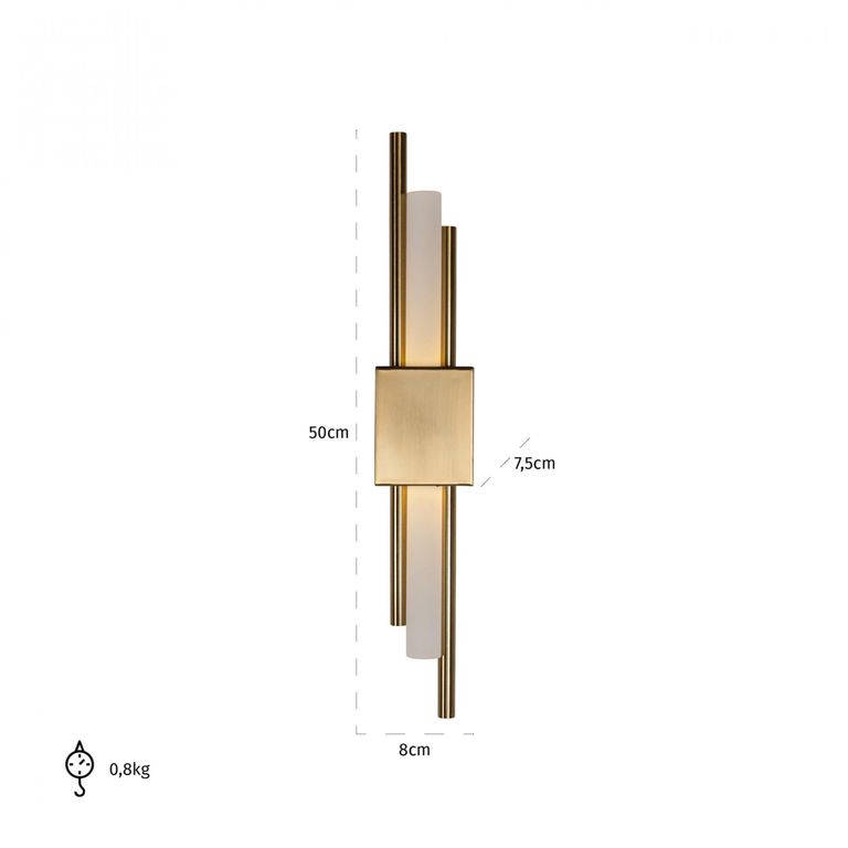 Mylas Gold Metal Wall Lamp