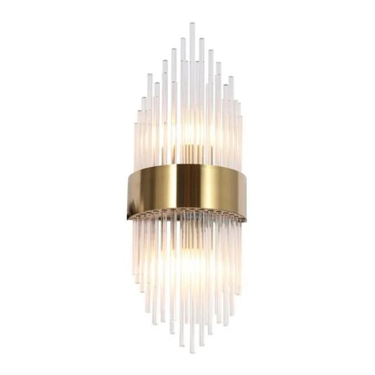 Penelope Glass and Gold Wall Lamp