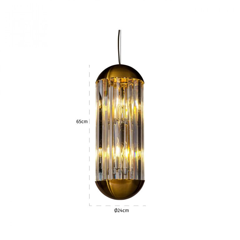 Sila Crystal Bronze Pendant Light