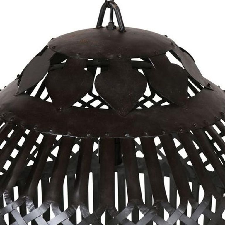 Chateaux Dome Pendant Light - Black - Metal