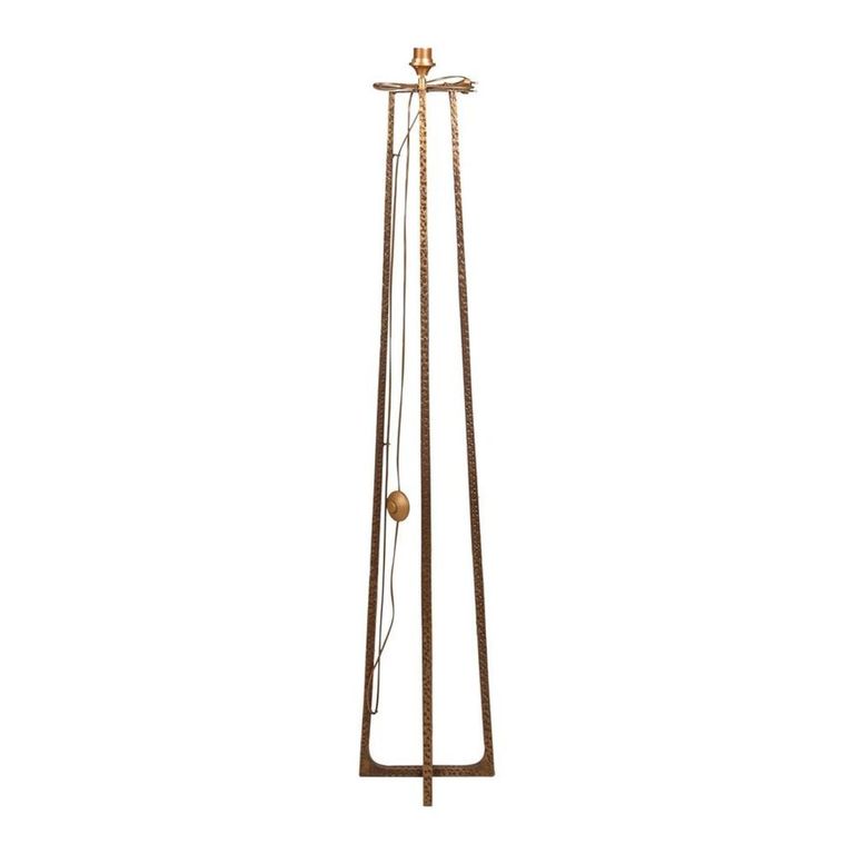 Lesina Tripod Floor Lamp - Black and Antique Brass - Metal