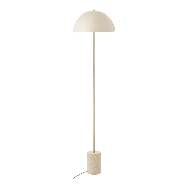 Sheffield Floor Lamp - Beige - Marble and Metal