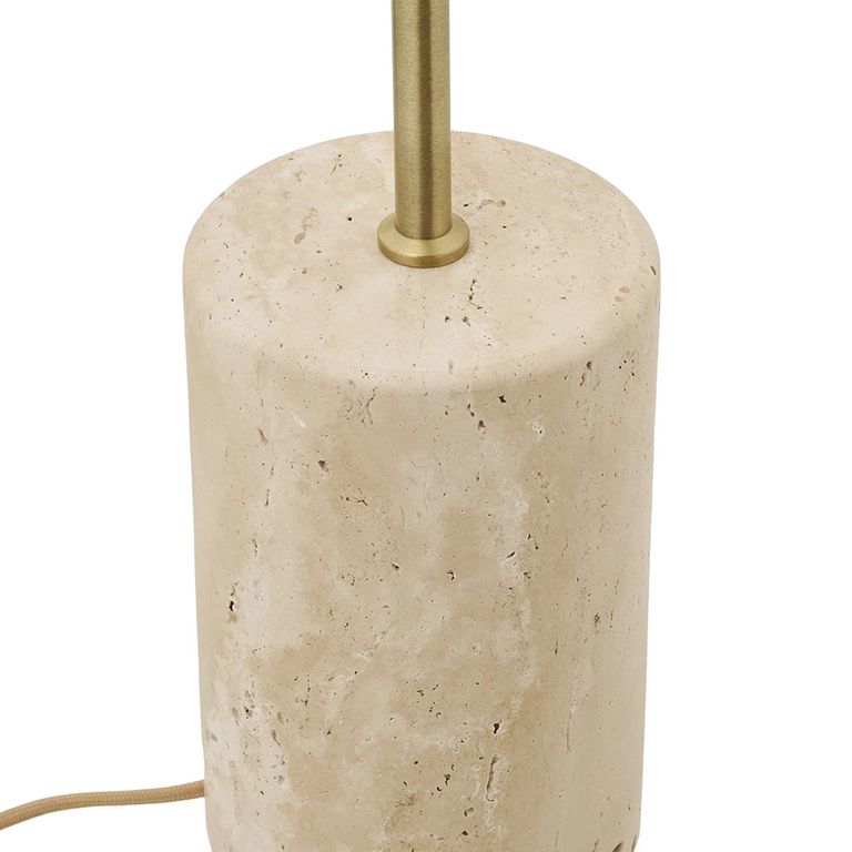 Sheffield Floor Lamp - Beige - Marble and Metal