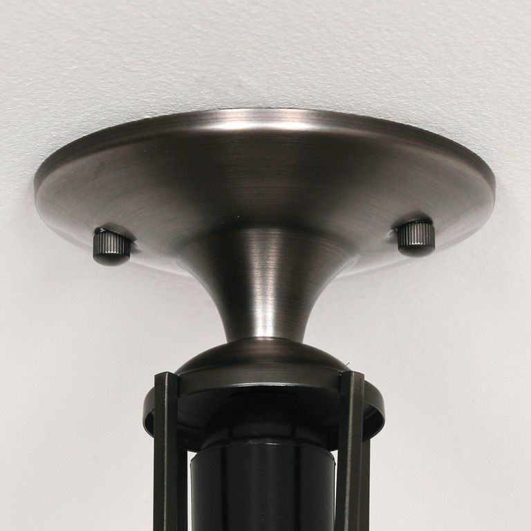 Ceiling Light - Brushed Silver Metal