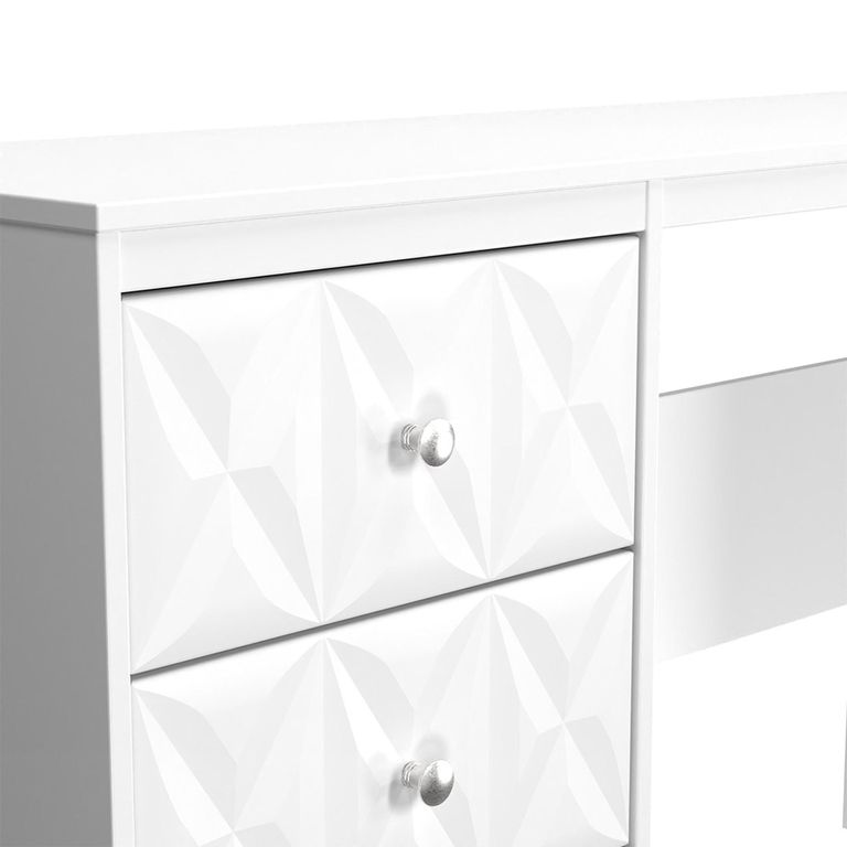 San Jose Desk - 3 Drawer - White