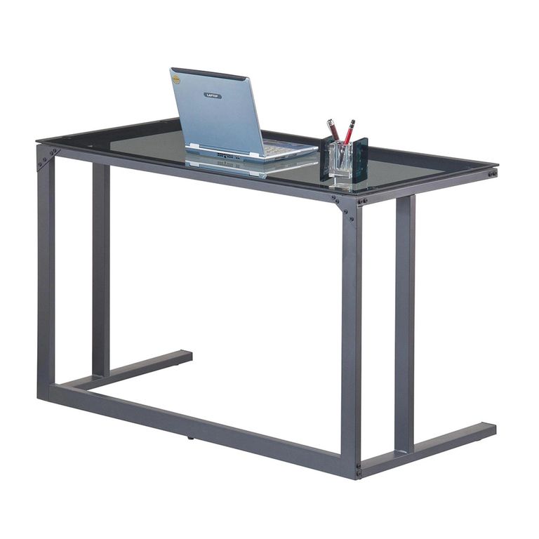 Air Glass Home Office Desk - Black - AW53385