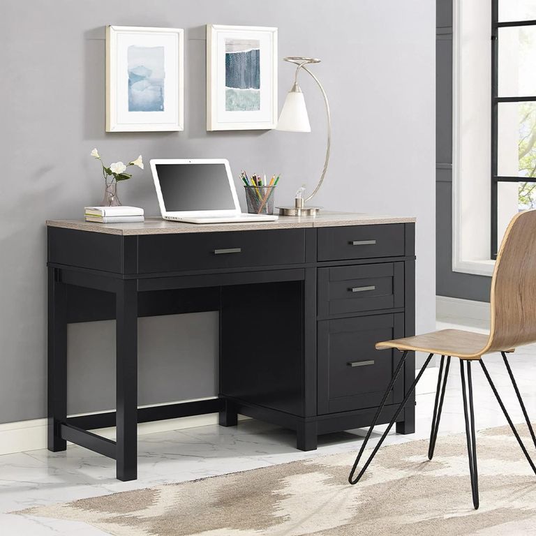 Carver Lift Top Office Desk - Black - 9257196COMUK