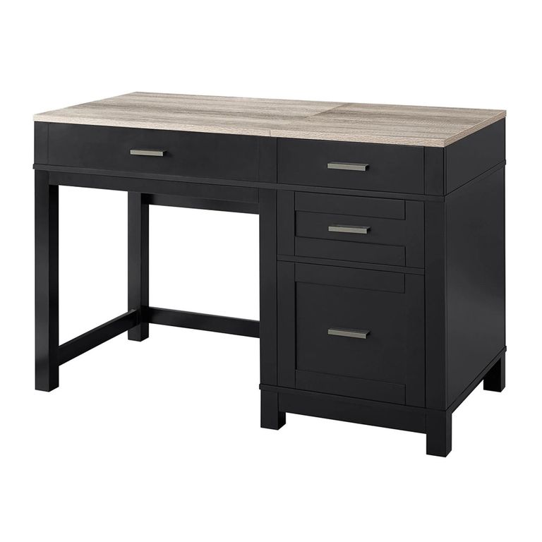 Carver Lift Top Office Desk - Black - 9257196COMUK