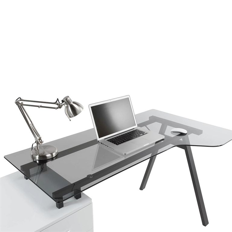 Cleveland Workstation - Smoked Grey Glass - AW23377-GY